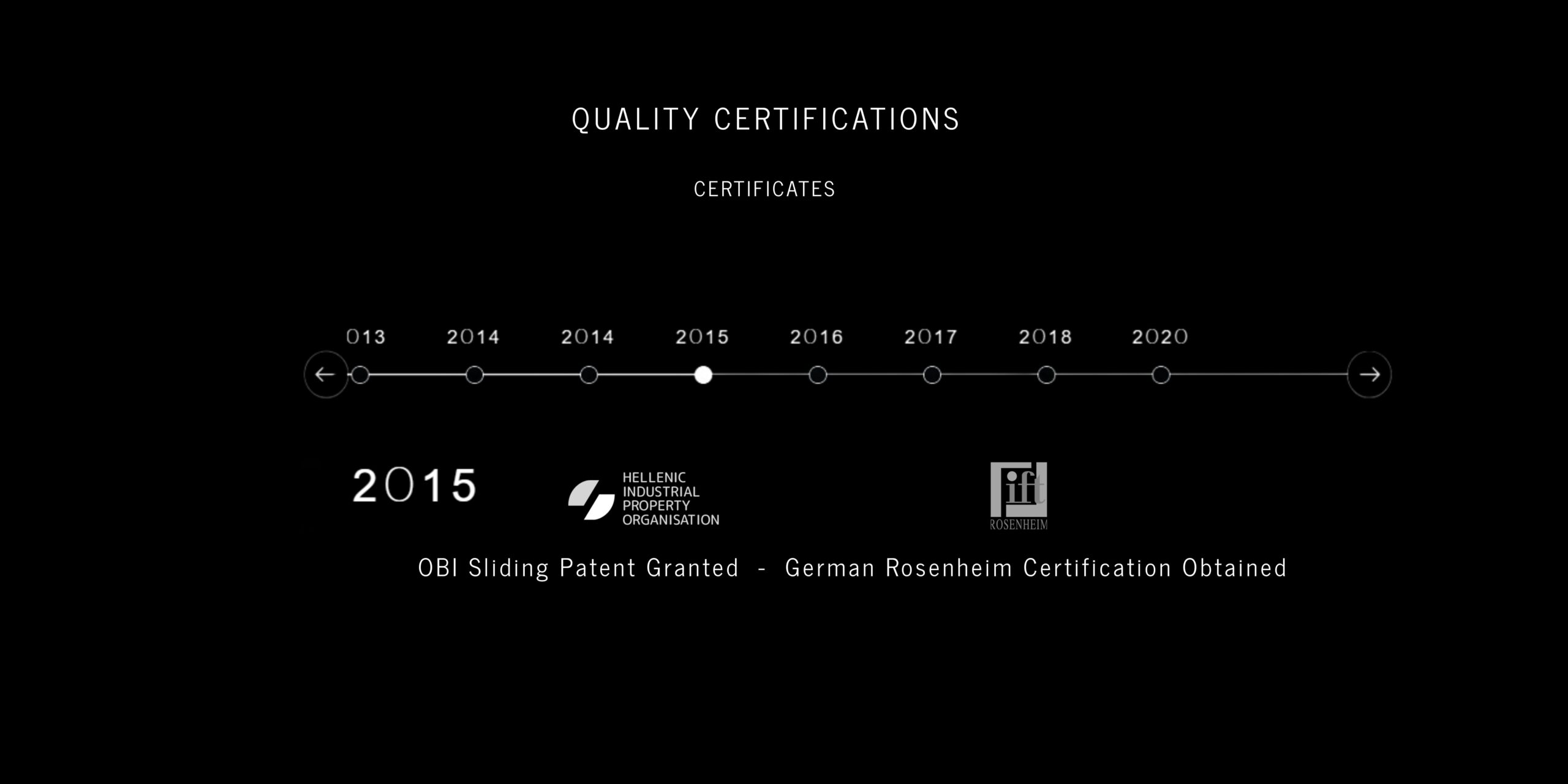 QUALITY CERTIFICATIONS
