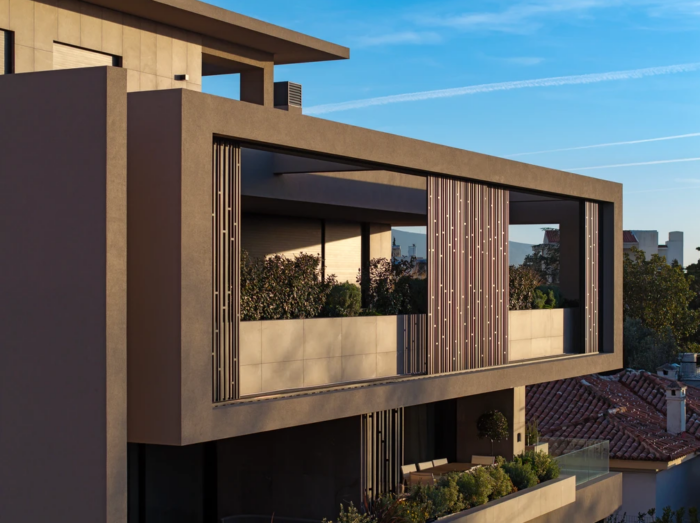 Σύγχρονη κατοικία L Residences στην Κηφισιά με frameless κουφώματα AVATON και μεγάλες γυάλινες επιφάνειες.