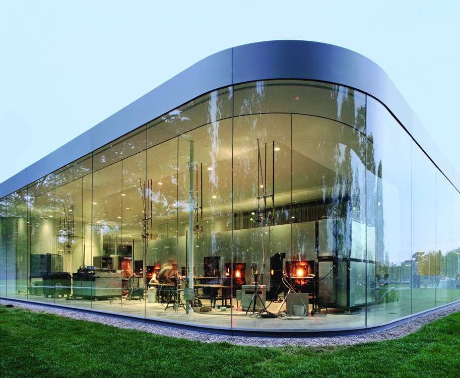 The glass Pavillion part of the Toledo museum of art